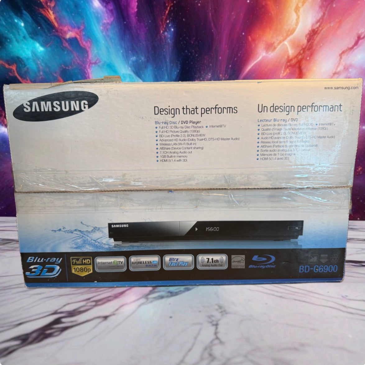 Samsung BD‑C6900 3D Blu‑ray Player • Brand New Unused • Wi‑Fi Full HD Streaming