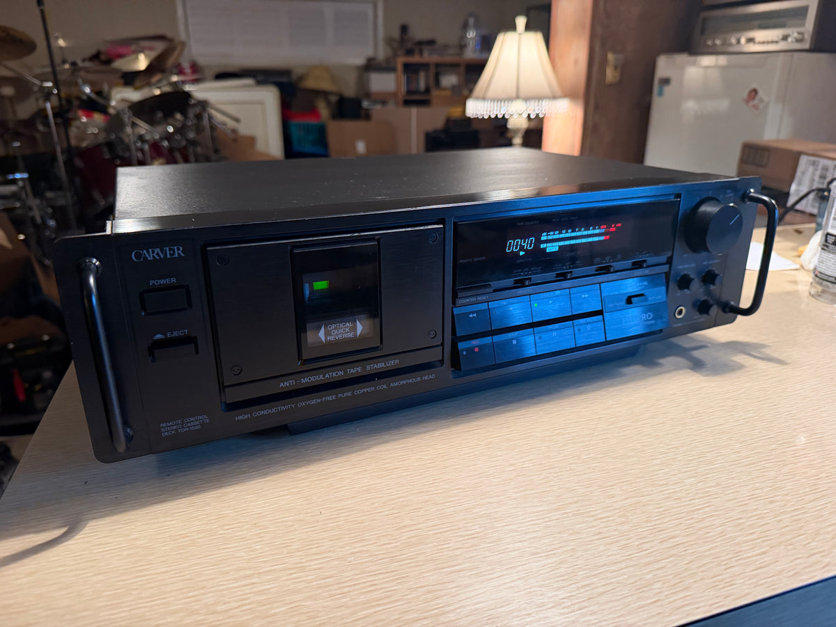 Carver TDR-1500 HX-Pro Cassette Deck High Fidelity Freshly Serviced Rare Beaut🎶