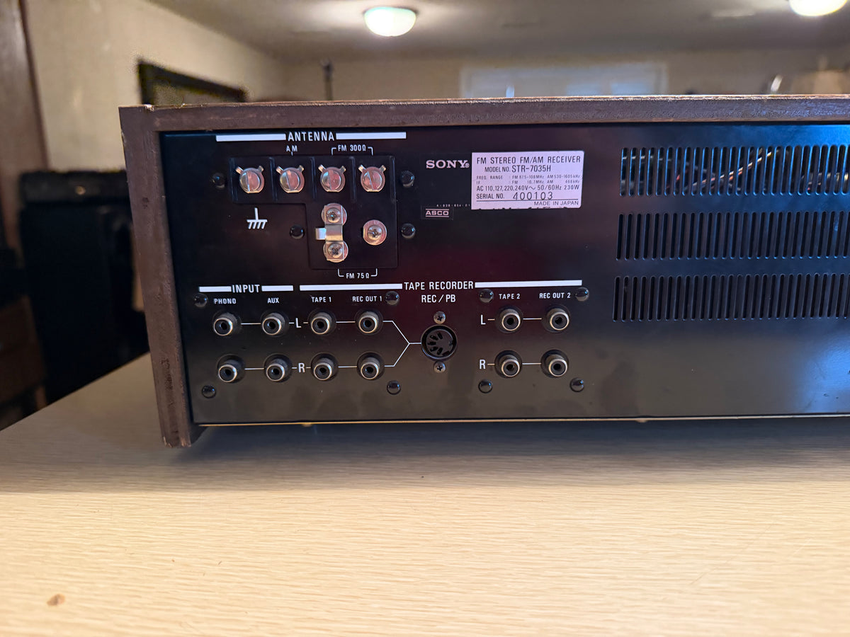 SONY STR-7035 Vintage FM/AM Stereo Receiver Fresh Professional Service Receipt✅