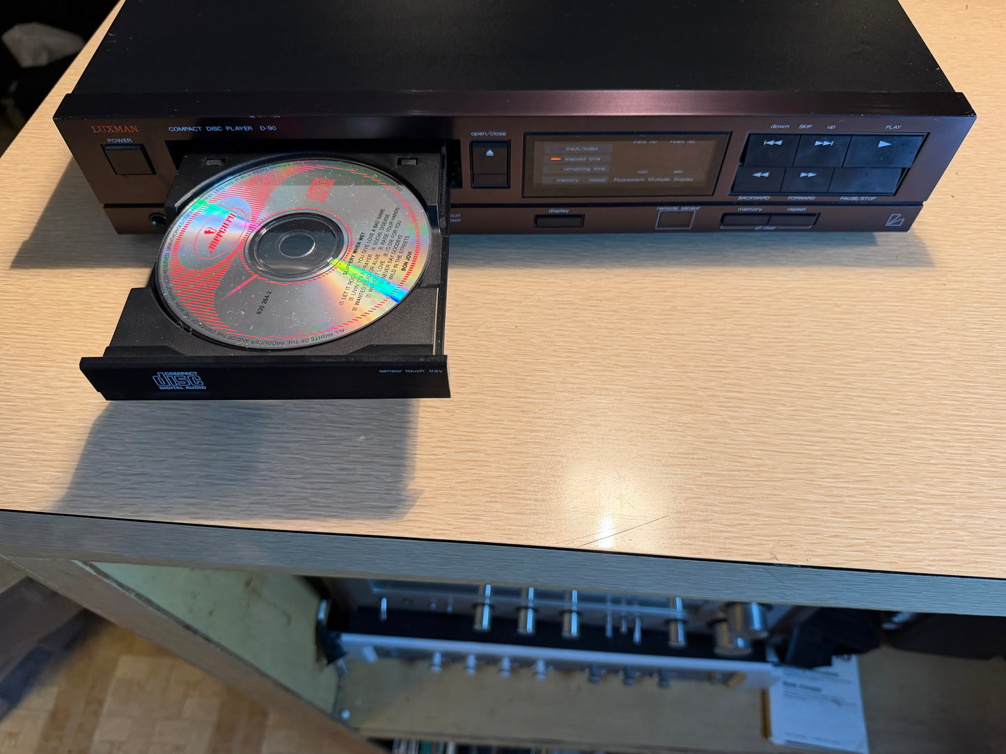 Vtg Luxman D-90 Compact CD Disc Player FRESH Servicing High Fidelity Sound Rare