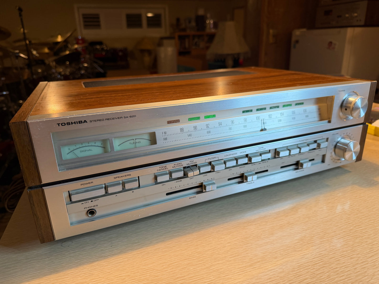 Vintage Toshiba SA-620 Vintage Stereo Receiver Made in Japan SERVICED BEAST!