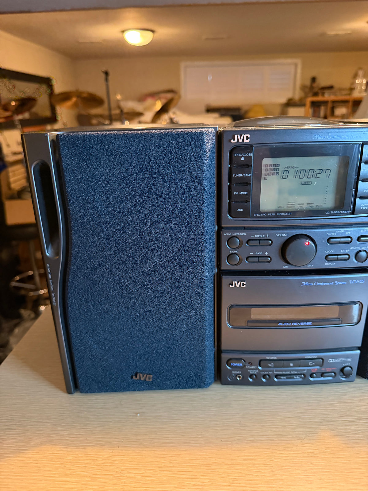 JVC UX-A5 Complete Micro Component System AM FM Stereo CD Tape Deck Fully Works!