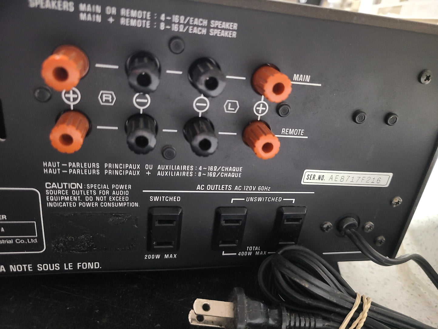 Vintage Technics Stereo Integrated Amplifier SU-8080 Pro Serviced High End Beast