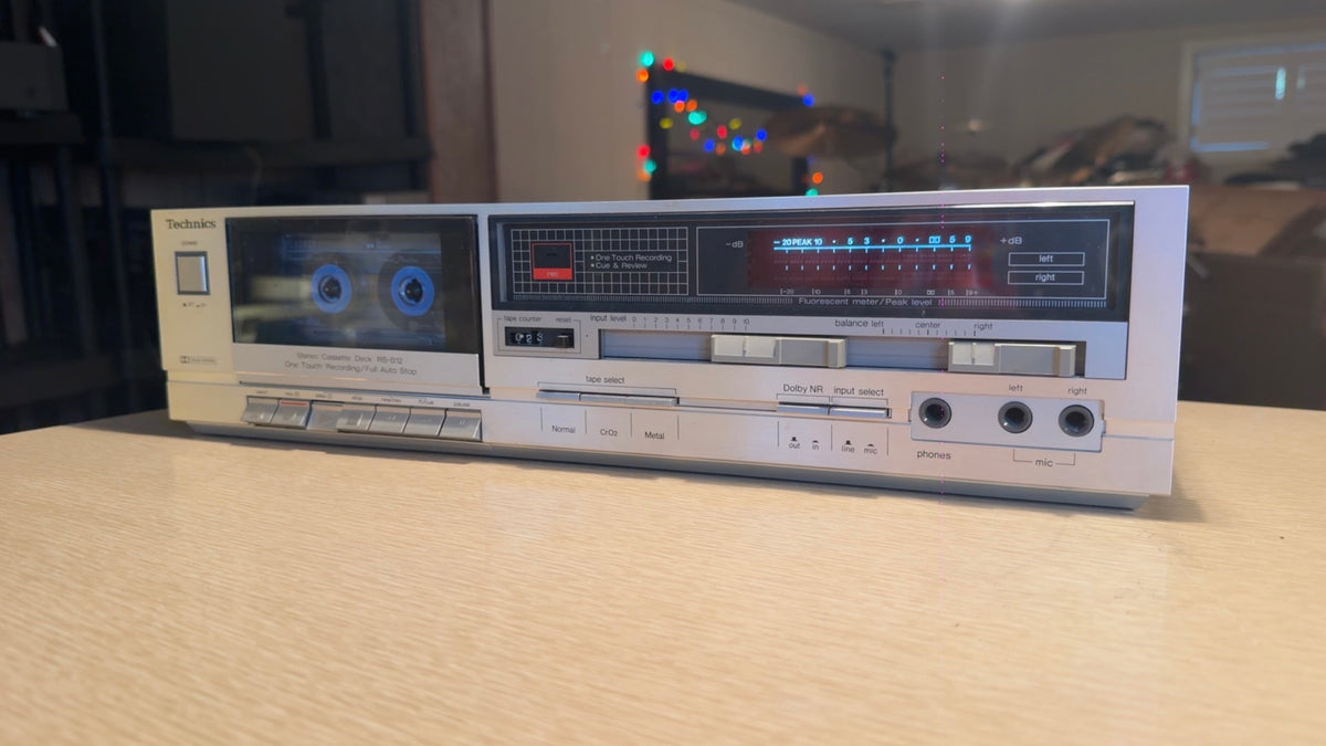 Vintage Cassette Deck Technics RS-B12 Silver Full Fresh Service Crisp Sound🎶🔥