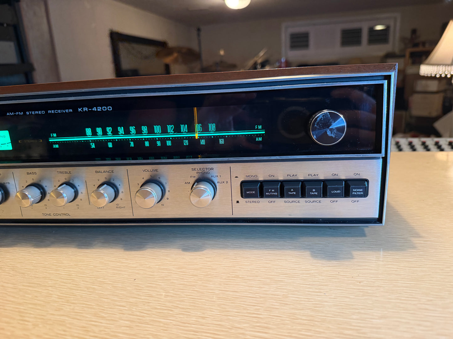 Kenwood KR-4200 Vintage Am Fm Stereo Receiver Amplifier Excellent Fresh Service