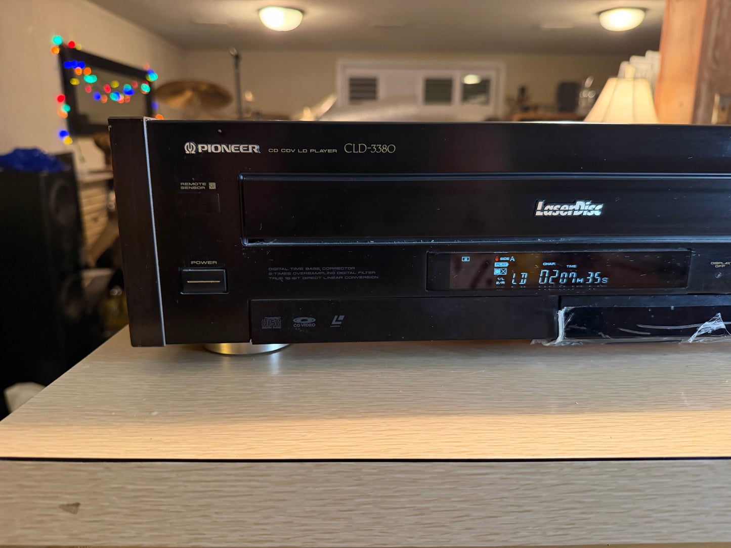 Vintage Pioneer CLD-3380 GREAT LaserDisc Player Vinyl Casing Near Mint Remote✅