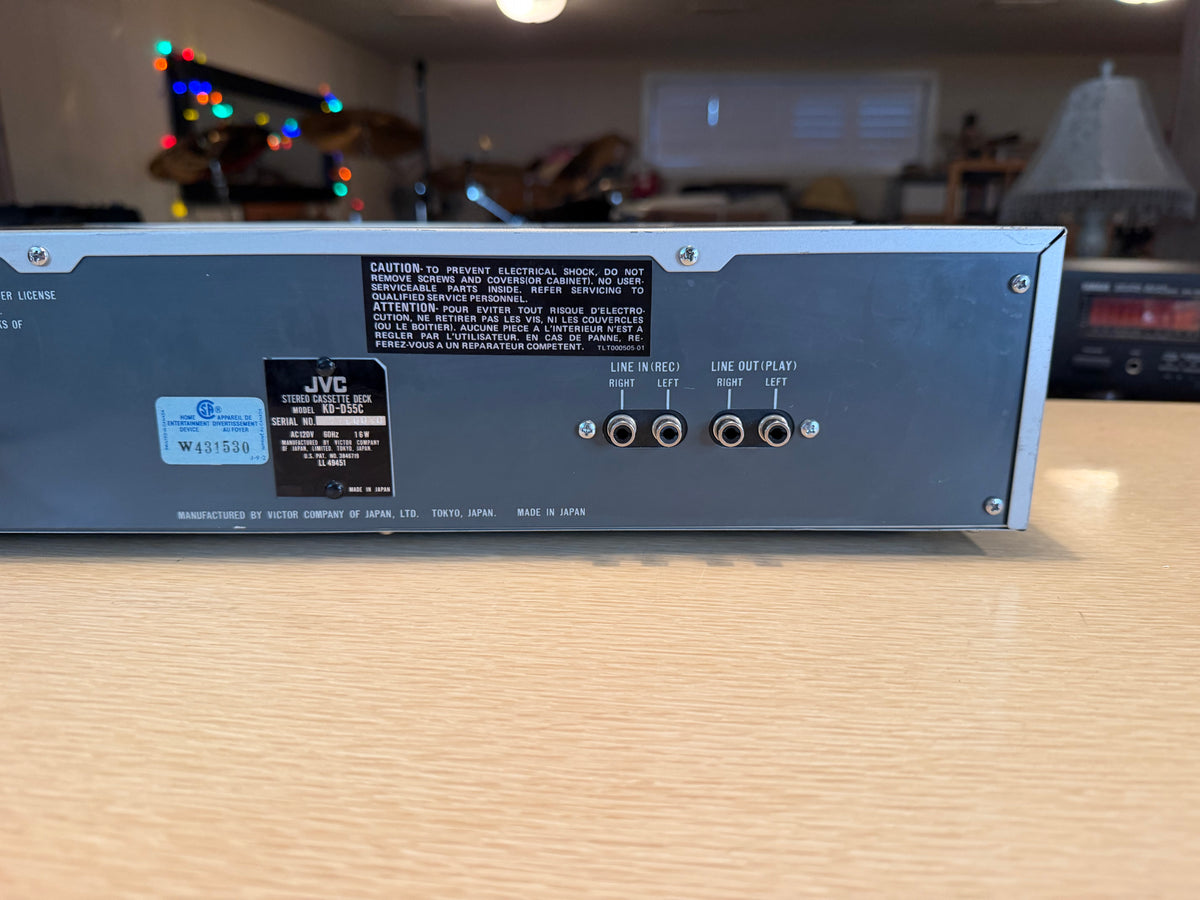 JVC Victor KD-D55 3-Head Cassette Deck High Fidelity Freshly Serviced Beauty🔥🎶