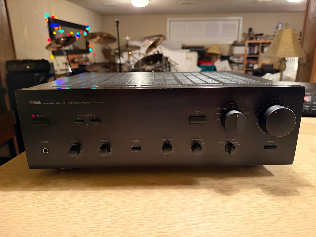 Yamaha AX-450 Natural Sound Integrated Stereo Amplifier Phono 65WPC Serviced🎶🔥