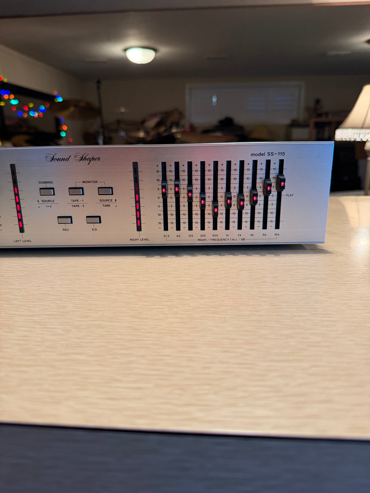 ADC SS-115 Sound Shaper Vintage Stereo Equalizer  Fresh Service Rare Silver Var.