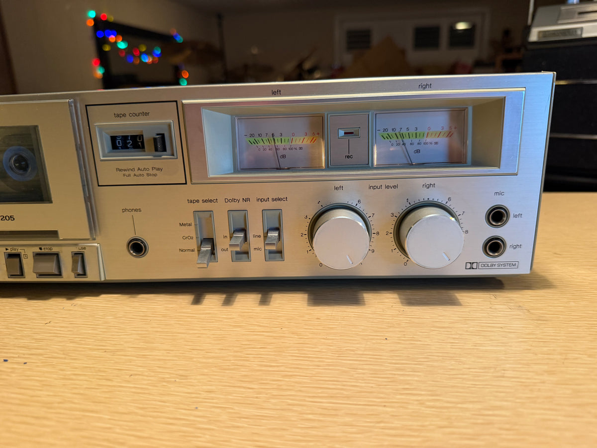 Technics RS-M205 Stereo Tape Cassette Deck Near Mint! Vintage Japan *Serviced*🔥