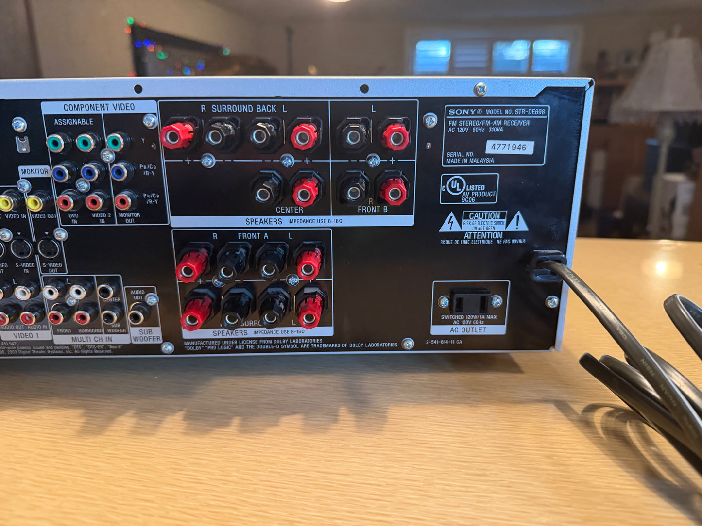 Sony STR-DE698 Digital AV Control Receiver Phono RDS 6 Ch Fresh Service 90WPC🔥