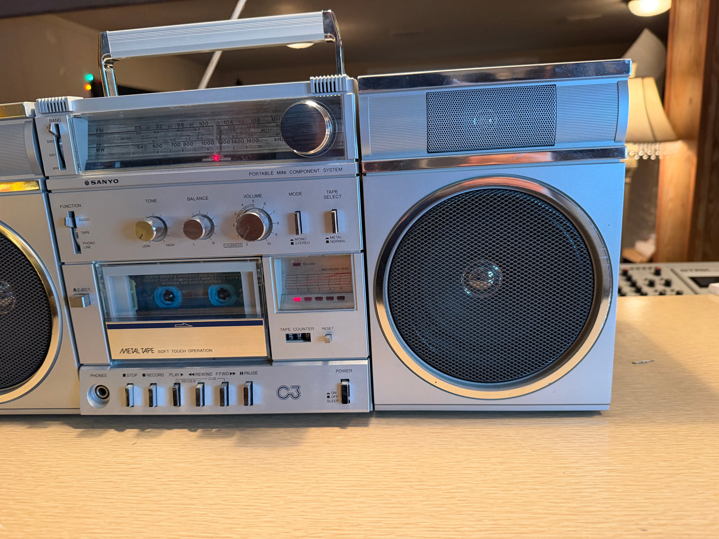 Vintage Sanyo C3 Boombox Radio Works Cassette Serviced Works Excellent V Rare🔥