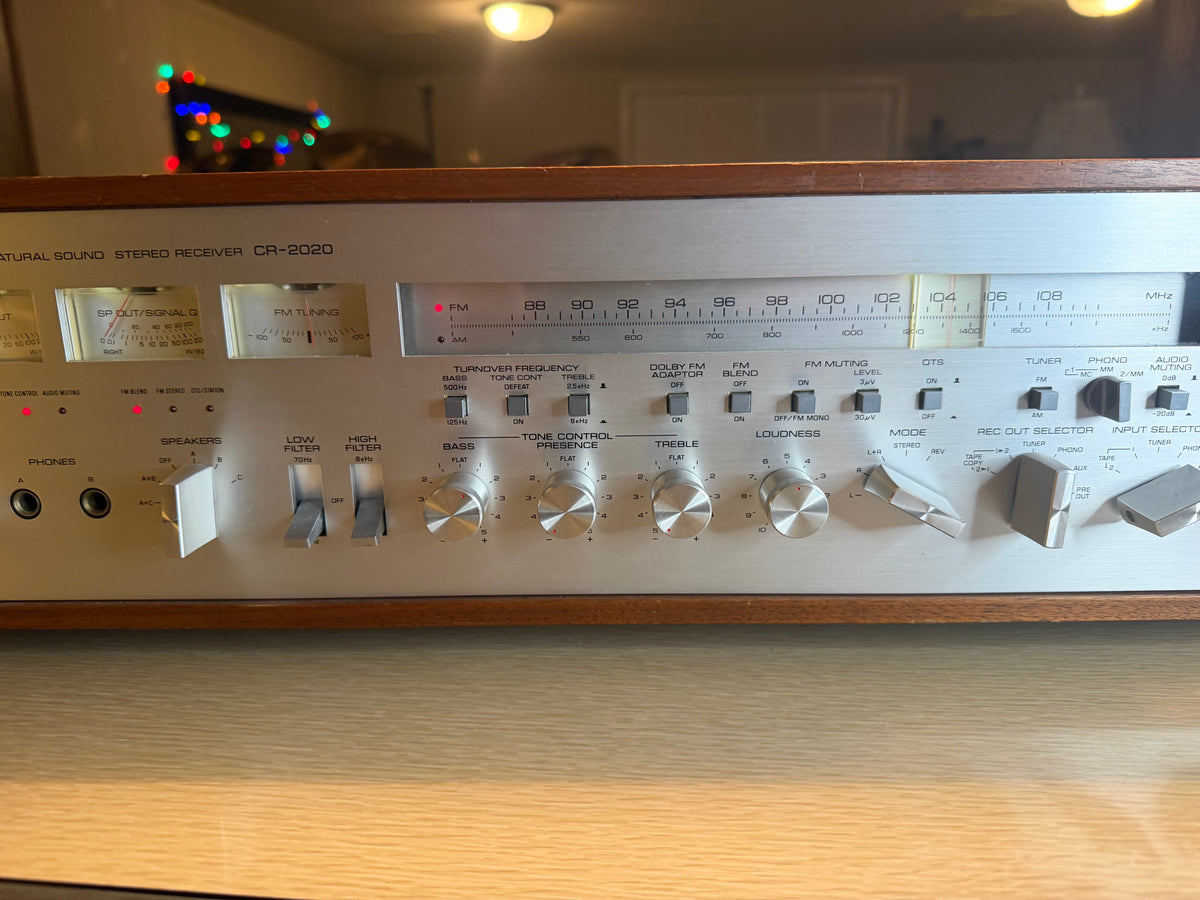 VTG 1970s Yamaha CR-2020 Natural Sound Stereo Receiver AM/FM Tested Working 🔥🎶