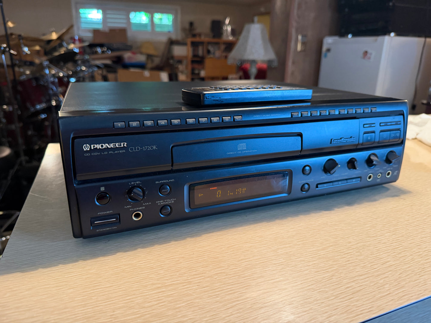 Pioneer CLD-1720K Cd Cdv Ld Laserdisc Karaoke Player Excellent Serviced Remote🔥