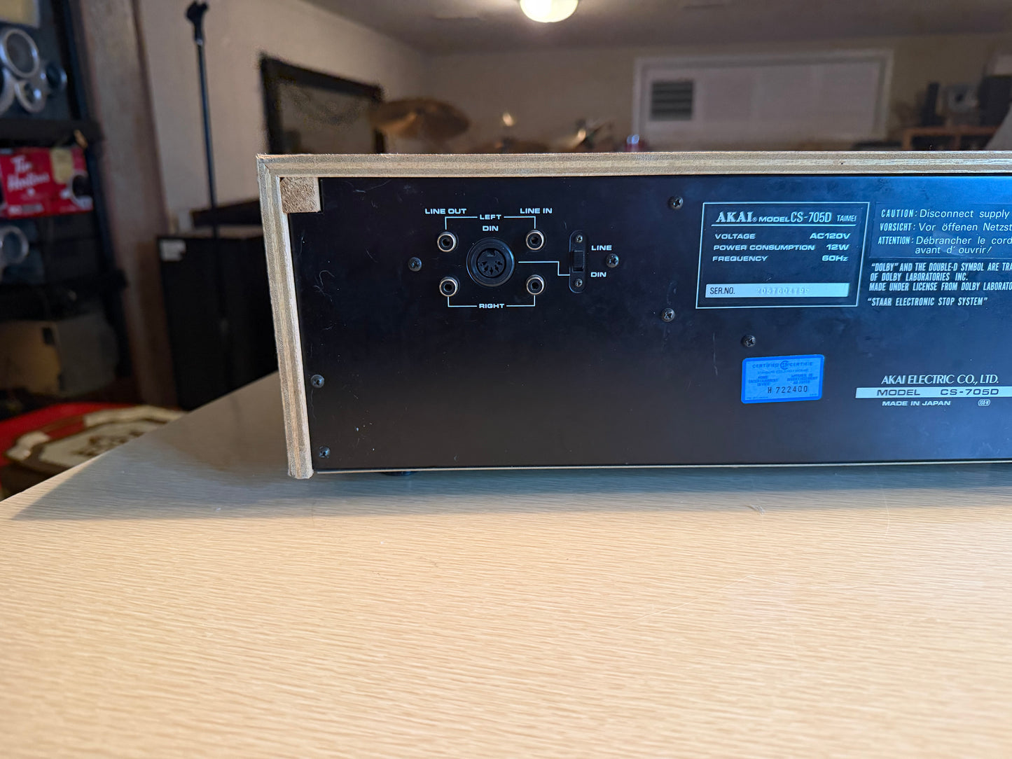 AKAI CS-705D Cassette Deck - FULL FRESH SERVICING Audiophile Candy Gem💎🔥