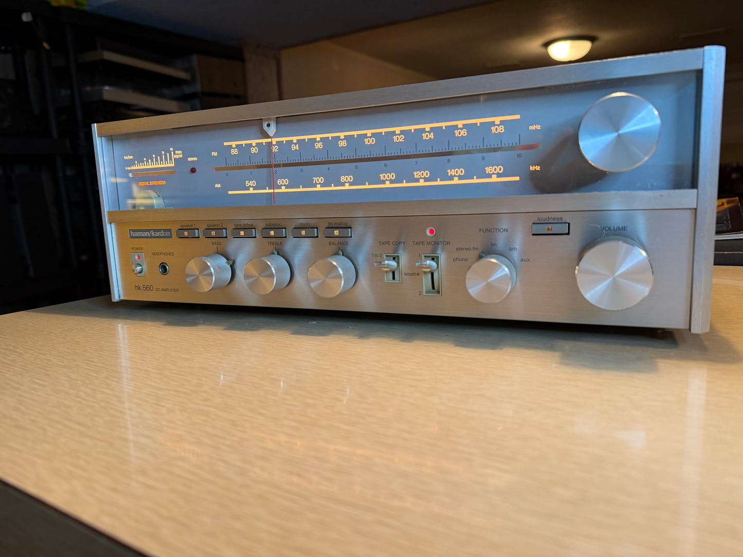 Harman Kardon HK 560 DC Amplifier Receiver 40WPC GORGEOUS SERVICED CLEAN RARE🔥
