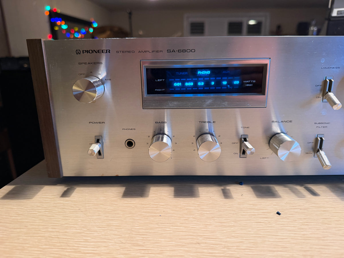 Pioneer SA-6800 Stereo Amplifier Vintage Beauty Japan Fresh Service Rare 🎶🔥
