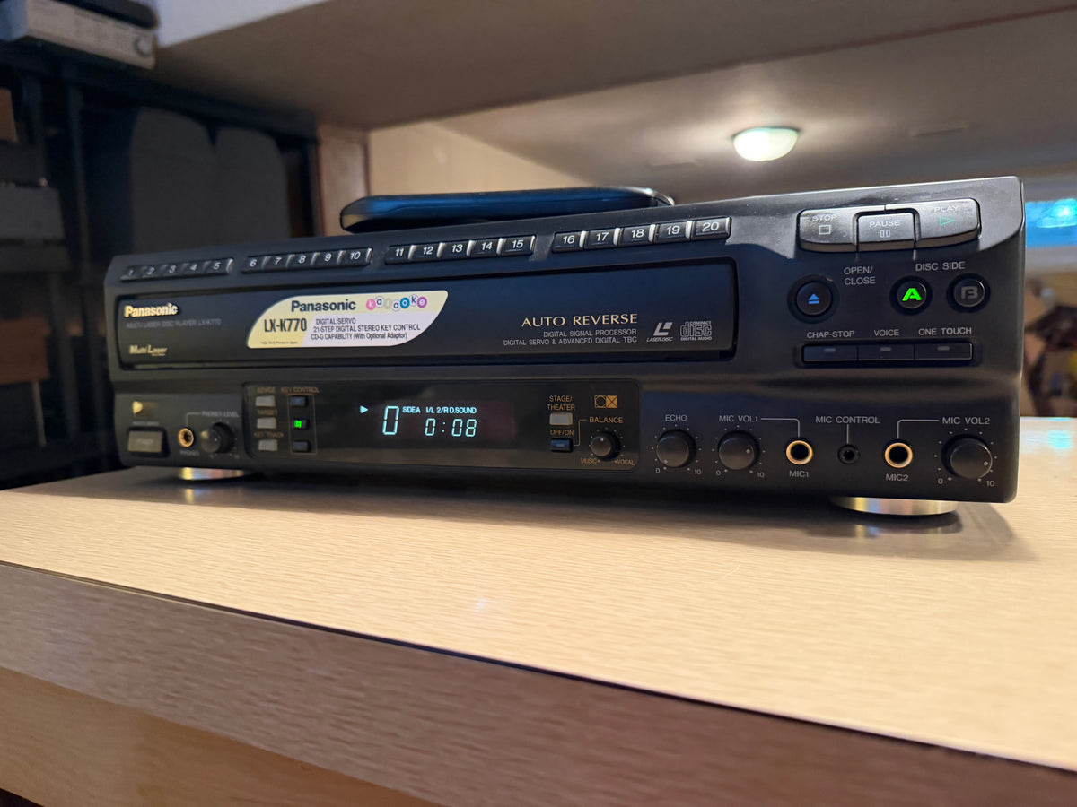 Panasonic LX-K770 Auto-Reverse LD CD Player Mint Condition Fully Tested with remote