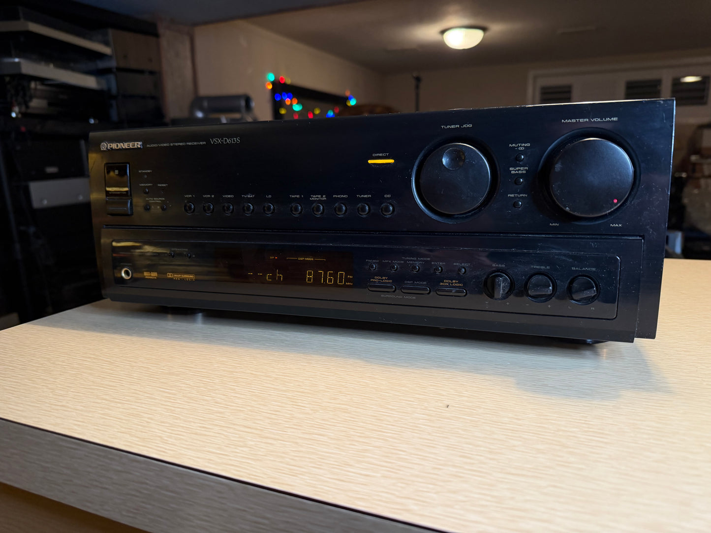 Pioneer VSX-D613S AV stereo receiver MONSTER 130WPC BEAST CLEANED & Tested Rare!