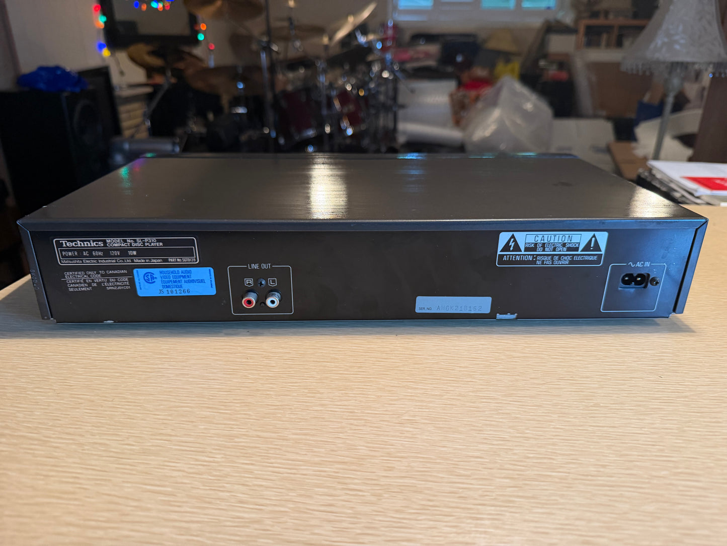 Vintage 1980’s Technics SL-P310 CD Player, Black Serviced With Original Manual🎶
