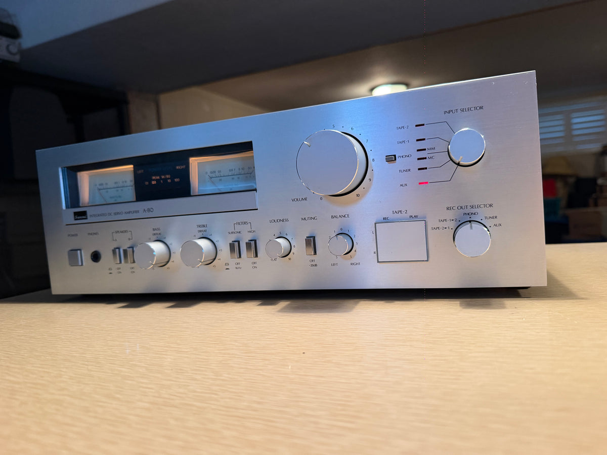MINT Sansui A-80 Vintage Integrated DC Servo Stereo Amplifier 65WPC Serviced🔥🎶