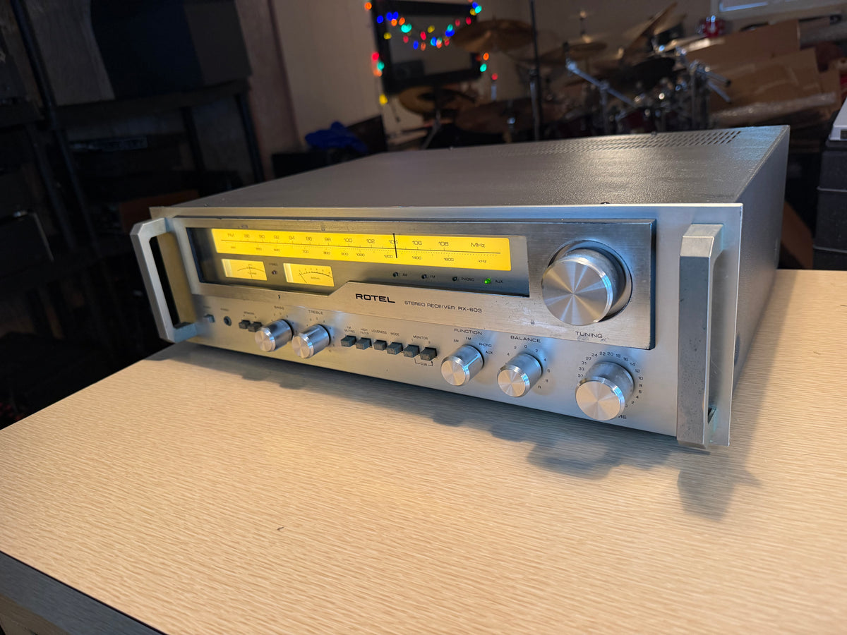 Rotel RX-603 AM/FM Stereo Tuner Amplifier Receiver-Fully Serviced/Recapped Beaut
