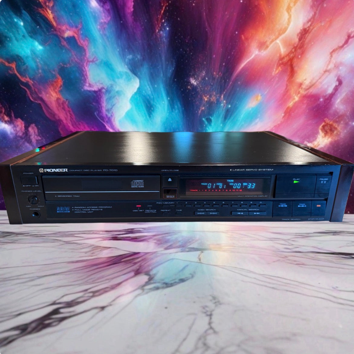 PIONEER PD-7010 COMPACT DISC CD PLAYER  Analog Sound Near Mint Serviced V Rare🔥