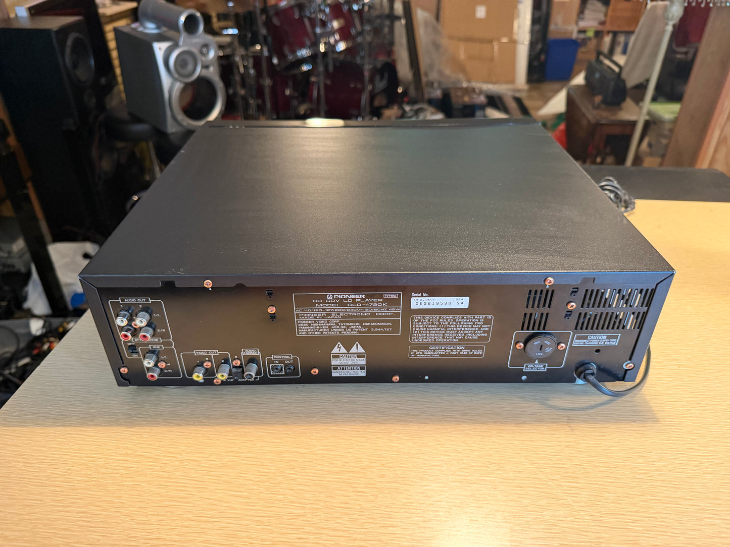 Pioneer CLD-1720K Cd Cdv Ld Laserdisc Karaoke Player Excellent Serviced Remote🔥