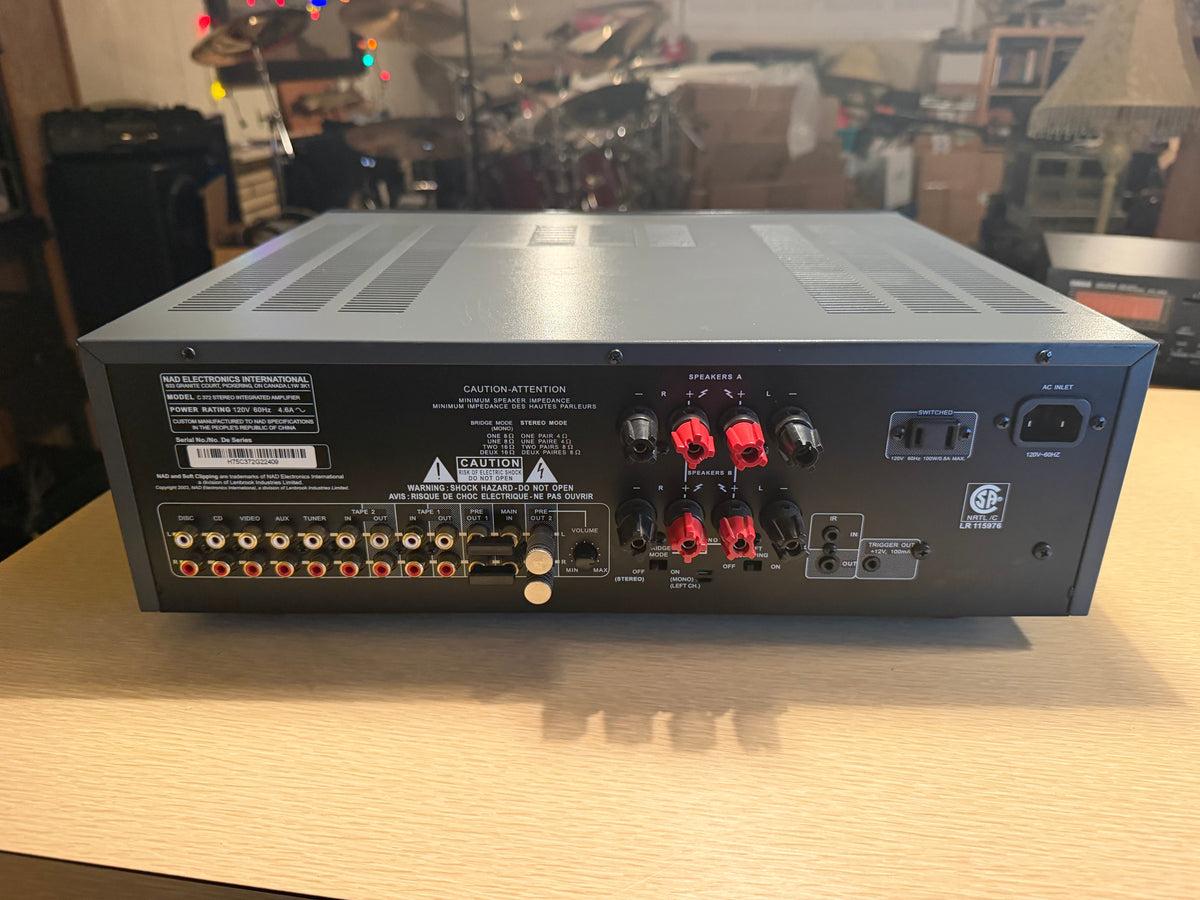 NAD C372 Stereo Integrated Amplifier 150W/Ch Fresh Pro Service Hi-Fi Audiophile