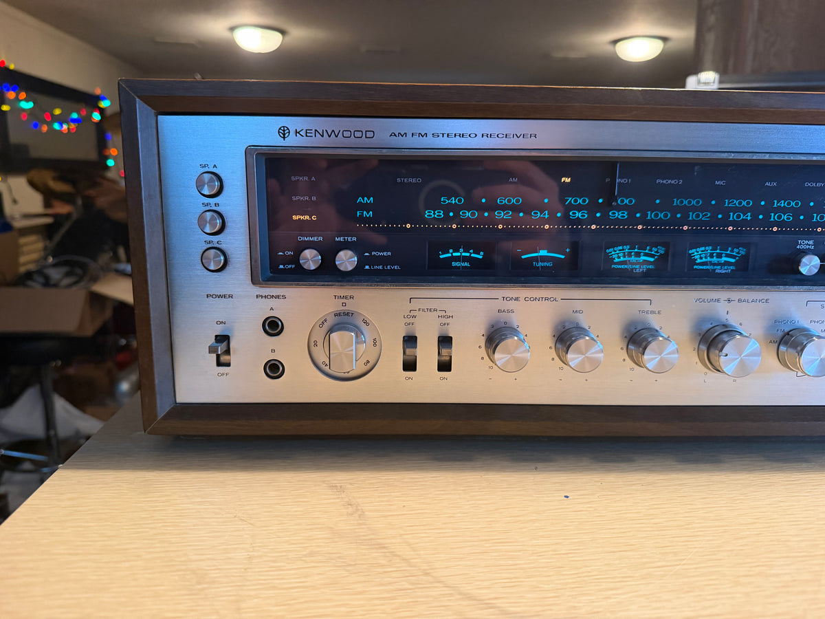 Kenwood Model Eleven AM FM Stereo Receiver Fresh Pro Service Near Mint Champagne