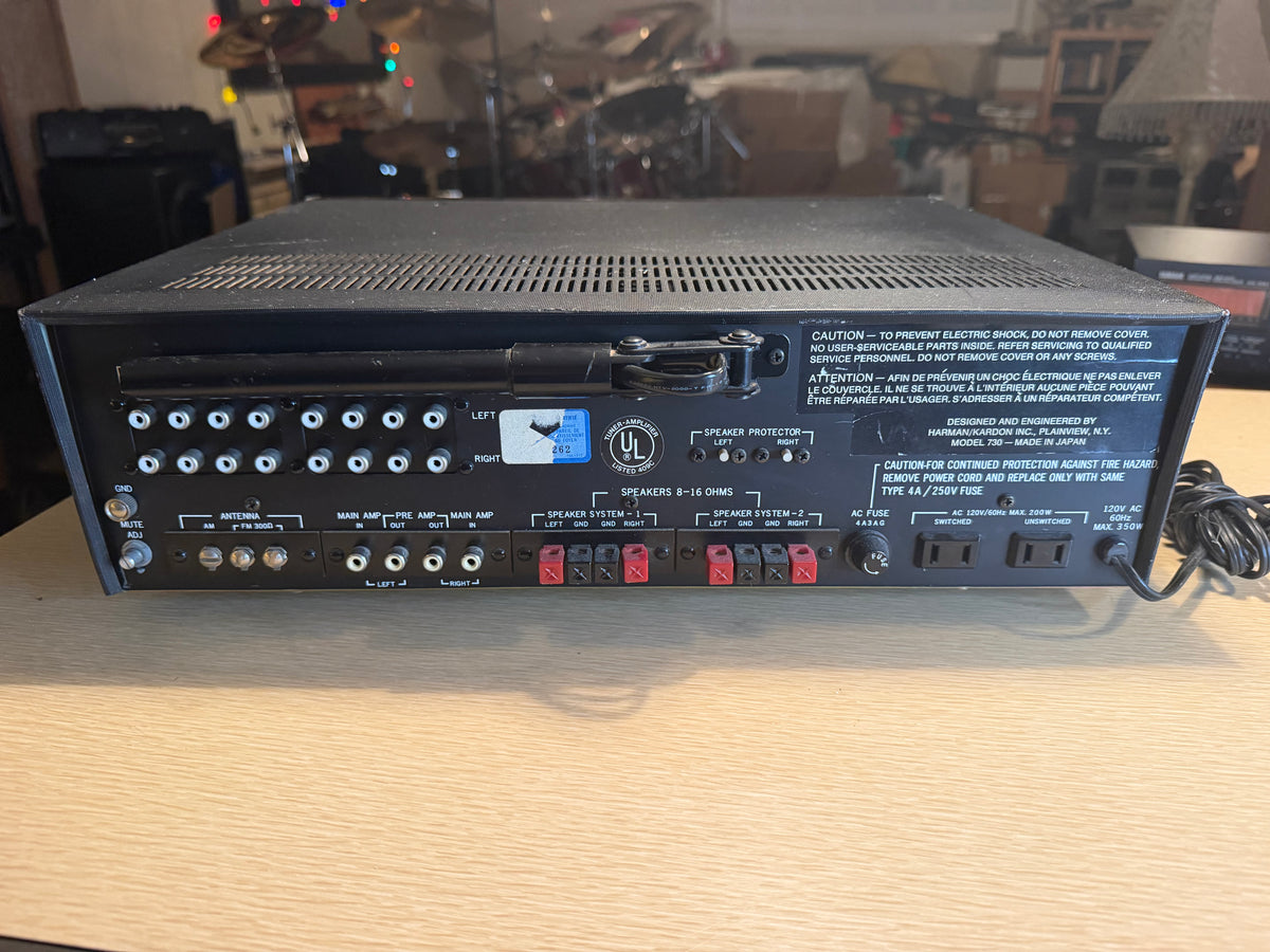 Harman Kardon 730 Twin Powered Stereo Receiver Vintage Fresh Pro Service Beauty!