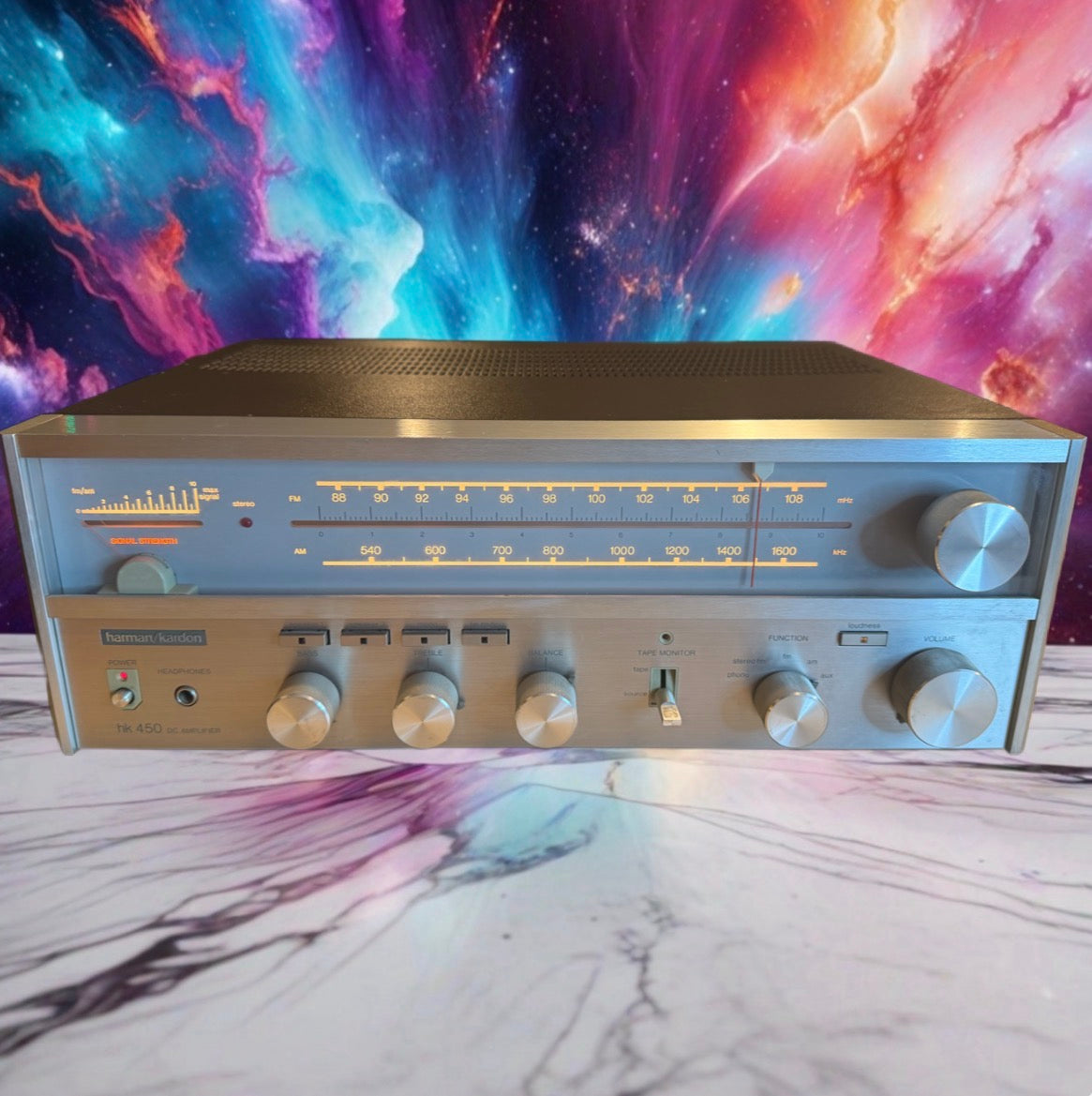 Vintage Harman Kardon HK 450 Receiver FULL Fresh Service Bulbs Replaced N Mint🔥