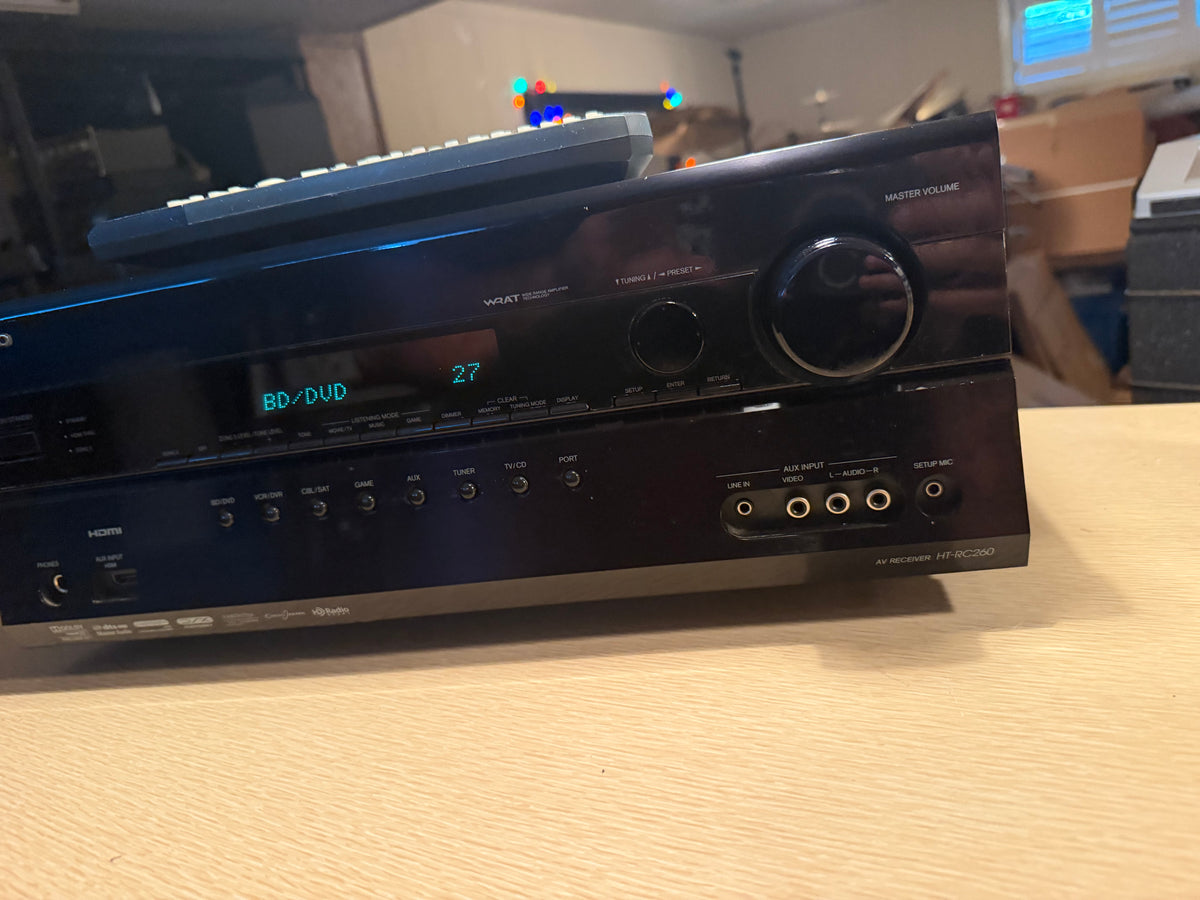 Onkyo HT-RC260 7.2 Ch HDMI Home Theater Surround Sound Receiver Remote Bundle🔥