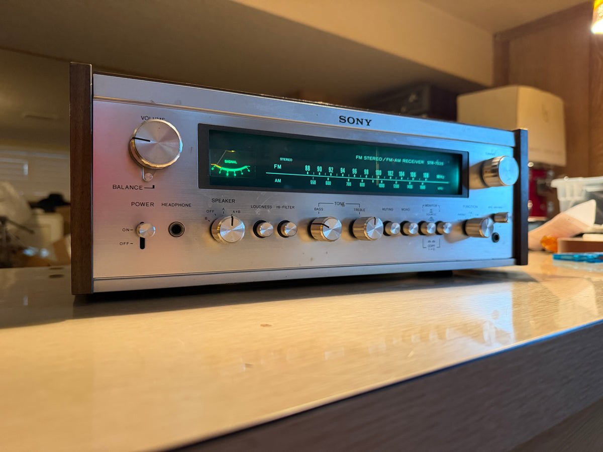SONY STR-7035 Vintage FM/AM Stereo Receiver Fresh Professional Service Receipt✅