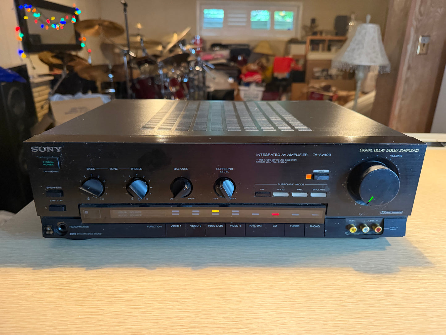 Sony TA-AV490 Integrated Stereo Amplifier Dolby Pro Logic Surround Fresh Service
