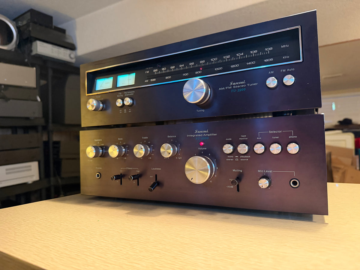 Sansui TU - 3900 AM/FM Stereo Tuner &  AU - 4900 Integrated Amplifier (serviced)
