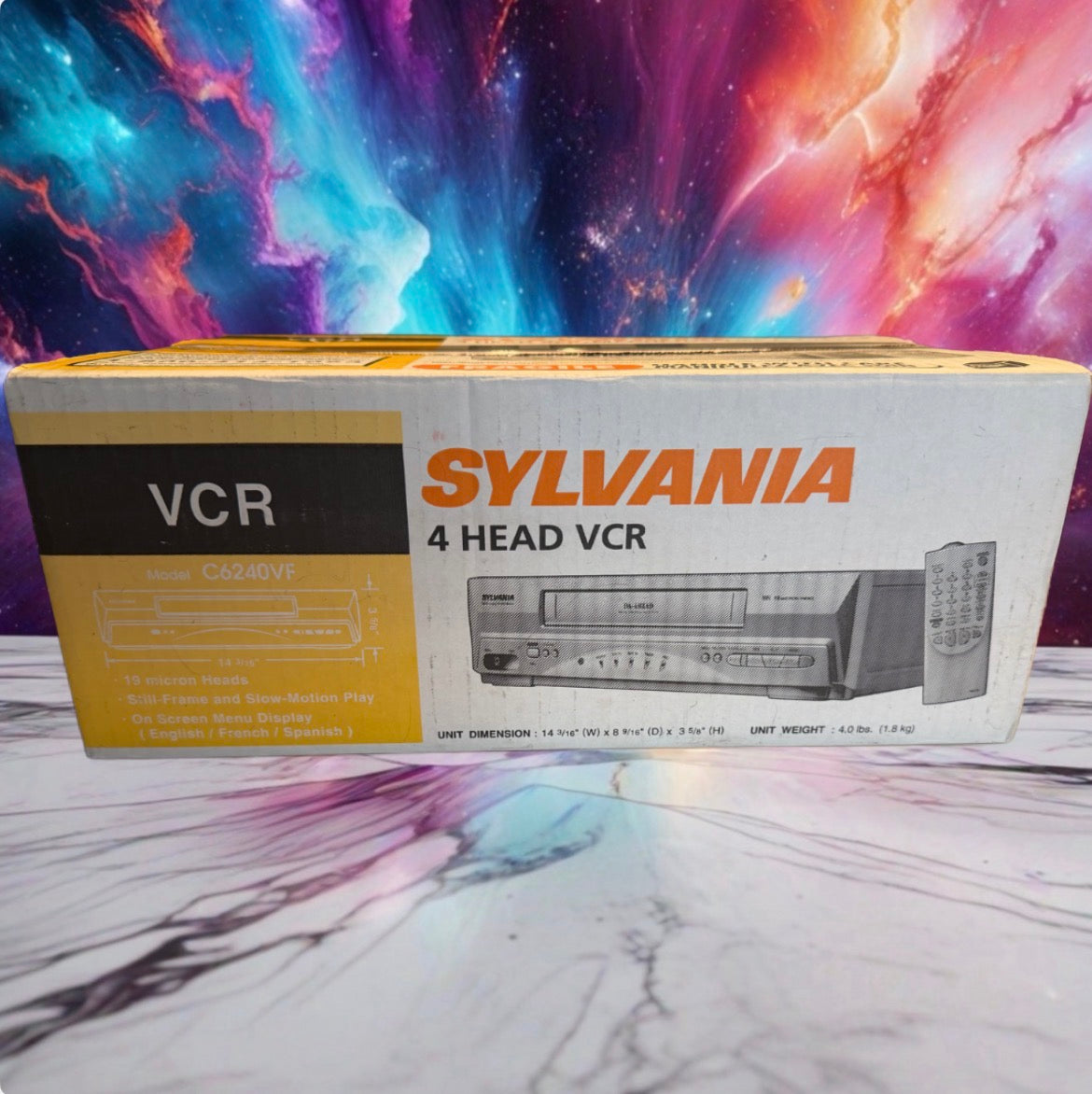 Sylvania VCR C6240VE 4 Head Digital Tracking VHS 19 Micron Head BRAND BEW In Box