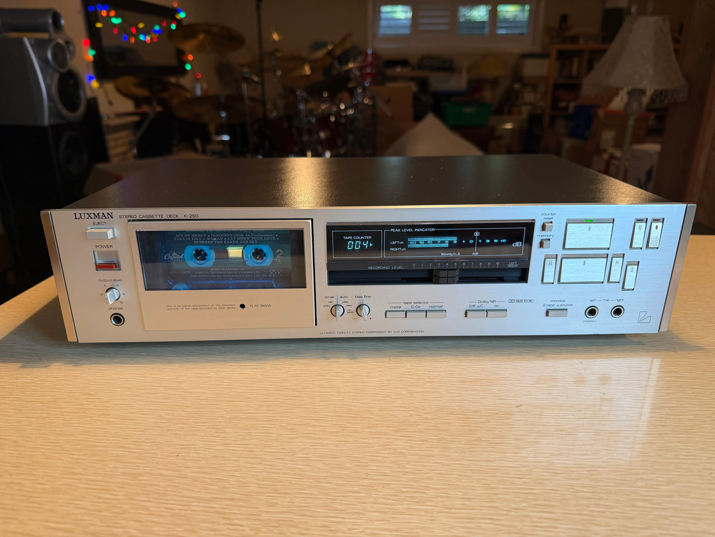 Luxman K-250 AUDIOPHILE 3 HEAD Cassette Deck FULL FRESH SERVICE V Rare ! 🔥🎶