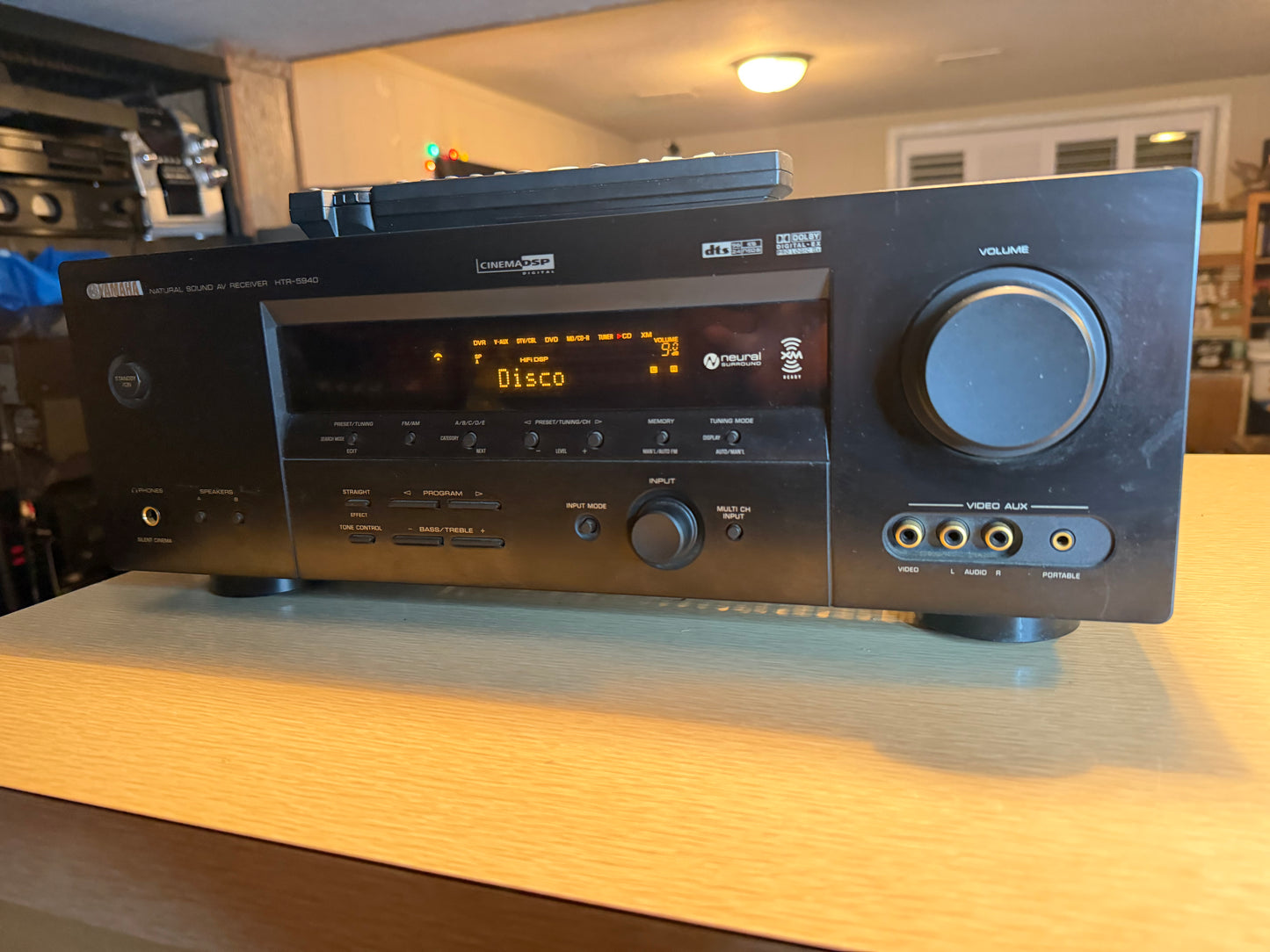 Yamaha HTR-5940 6.1 Ch 630W Natural Sound A/V Receiver Remote Bundle Serviced🔥