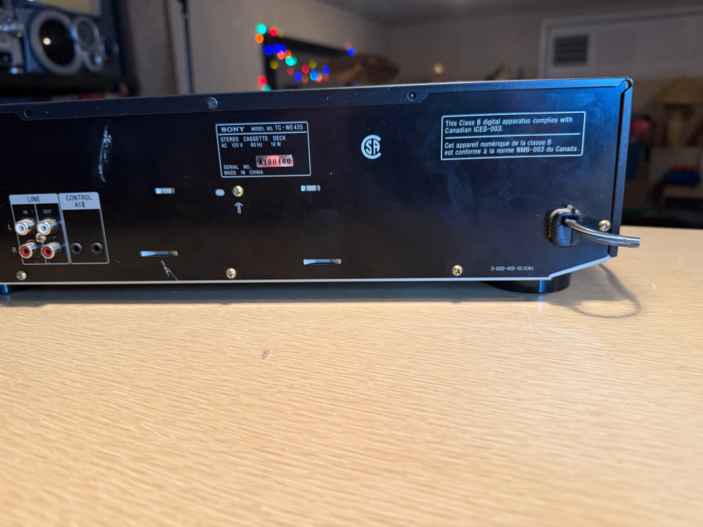 SONY TC-WE435 Dual Cassette Deck Auto-Reverse Dolby B,C Serviced & TESTED