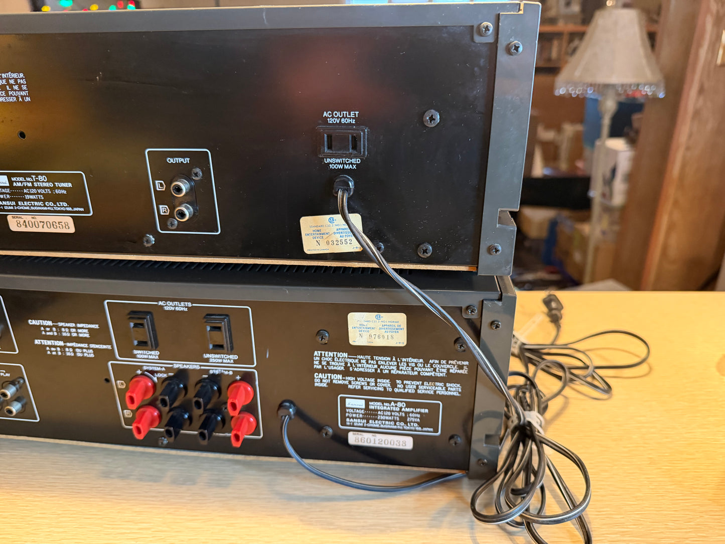 Sansui A-80 DC Servo Amplifier + T-80 Tuner Black Fresh Servicing Rare Variant🔥
