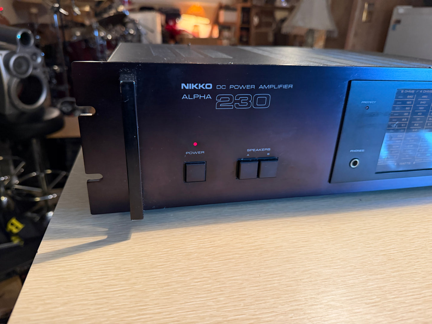 Nikko Alpha 230 Dark Red Faceplate | Serviced Power Amp | 120 WPC | Japan