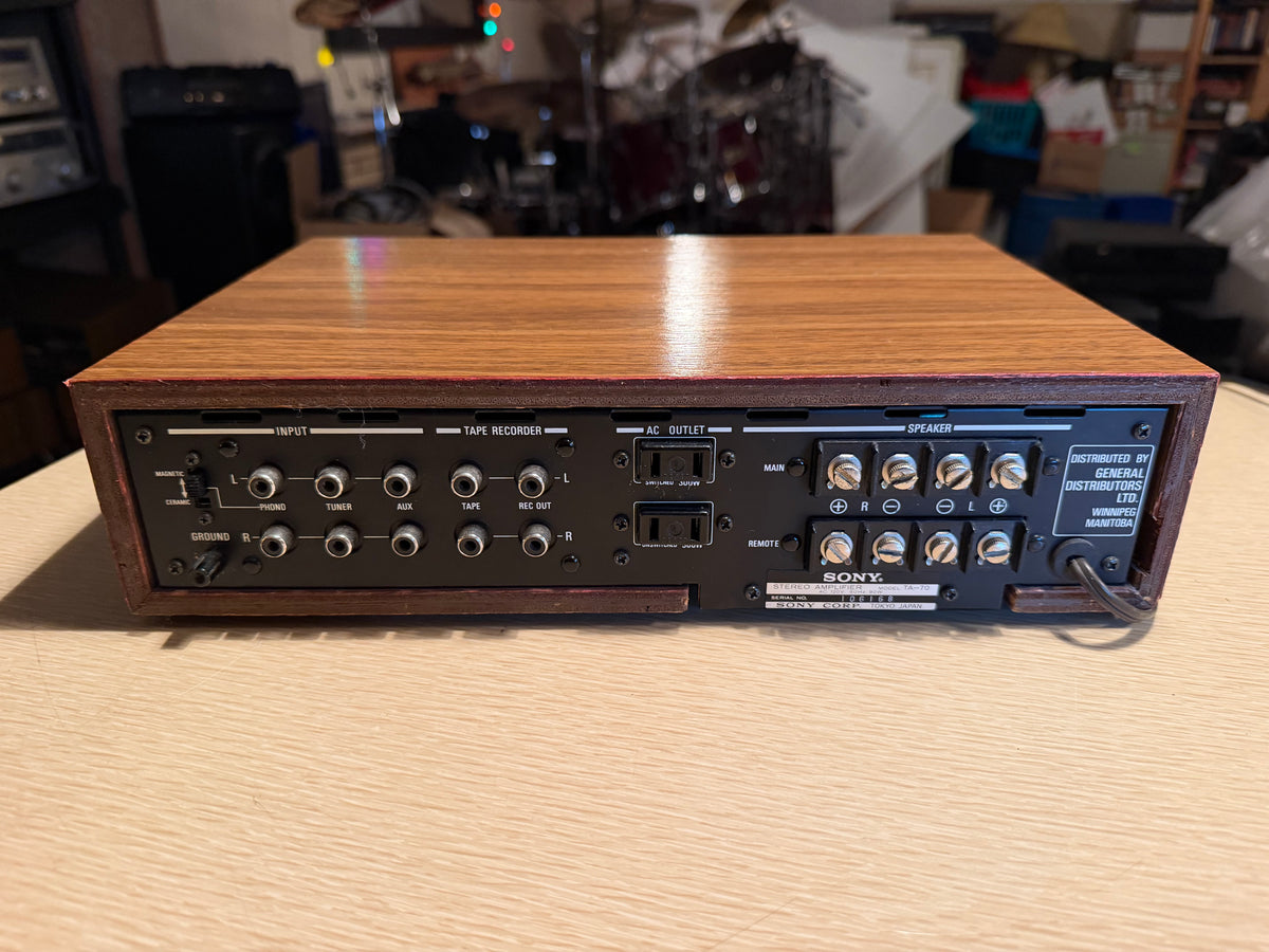 Vintage Classic SONY TA-70 Amplifier 1972 Japan Beautiful Build Freshly Serviced
