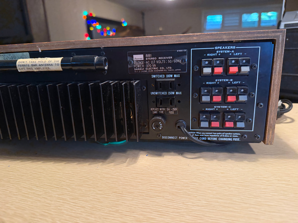 Vintage Sansui 881 Stereo Receiver Recapped Pro Serviced MINT Condition Beauty🎶