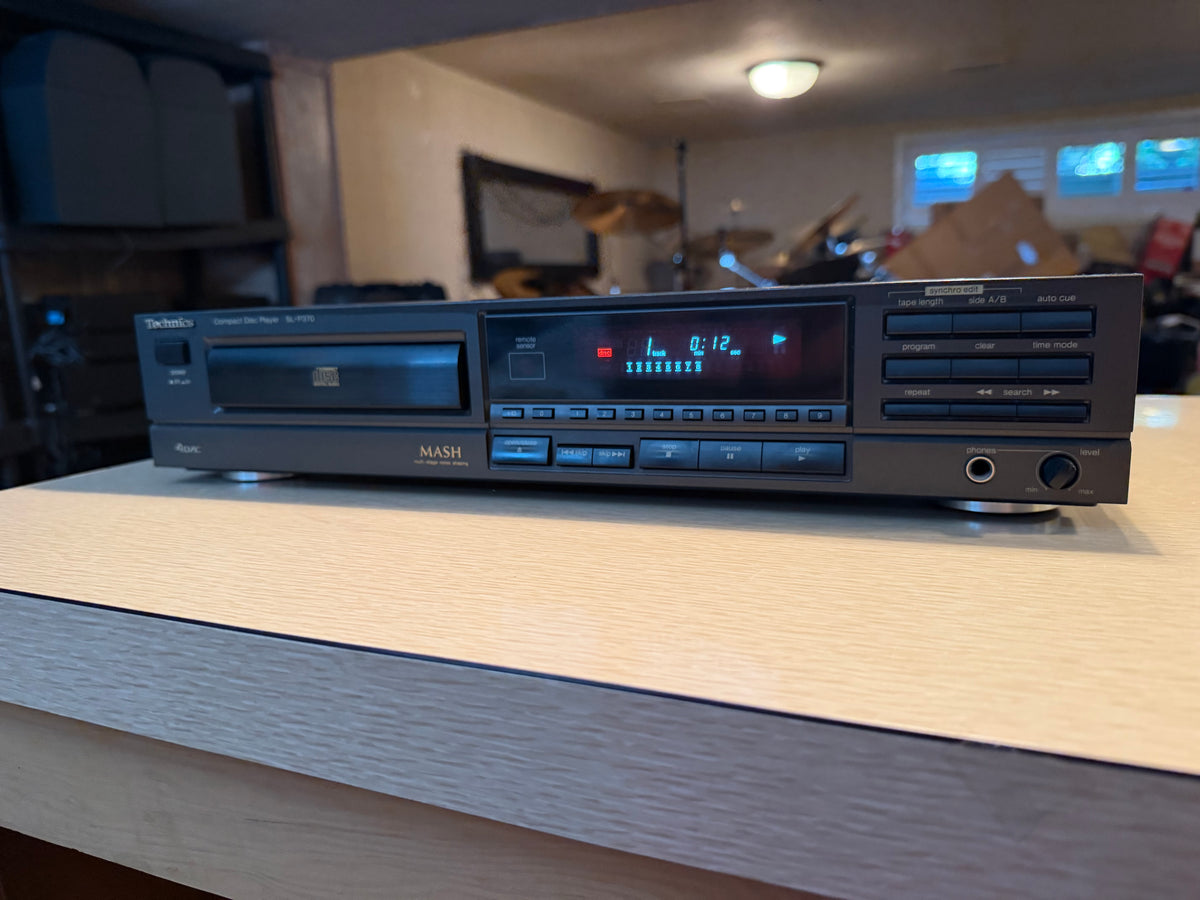 Technics SL-P370 CD Player MASH 4 DAC Tested Working 1990 Made in Japan V Rare🎶