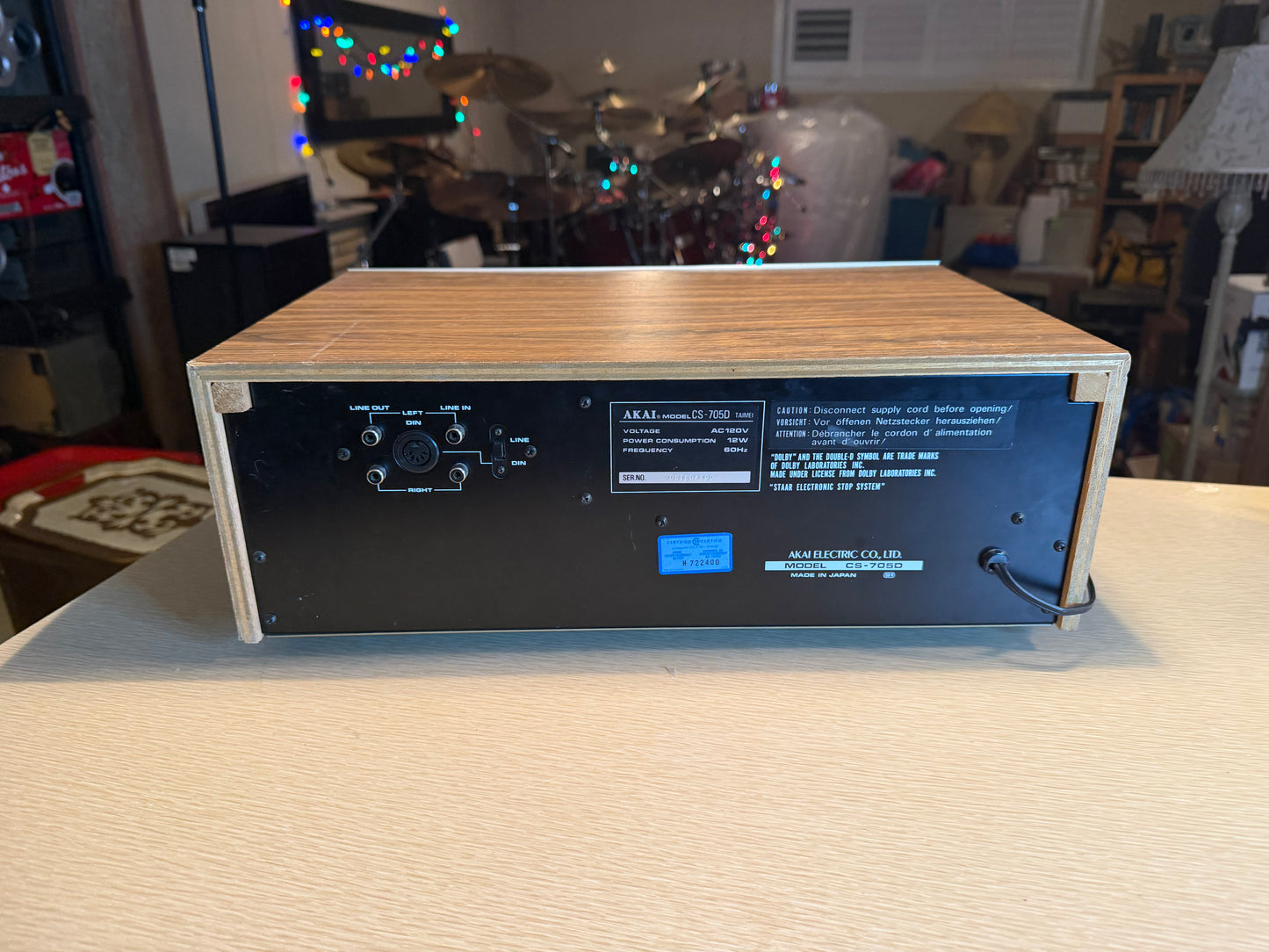 AKAI CS-705D Cassette Deck - FULL FRESH SERVICING Audiophile Candy Gem💎🔥