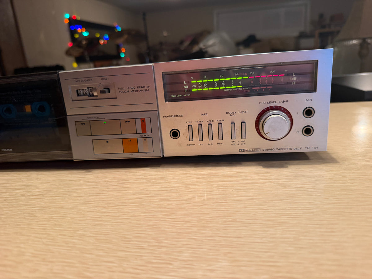 Vintage Sony Stereo Cassette Deck Player TC-FX4 High Fidelity Serviced Beauty🎶