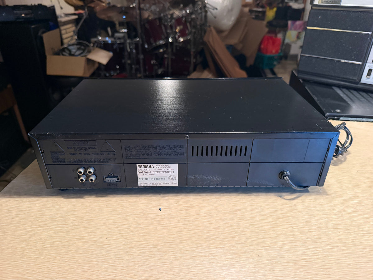 Yamaha Natural Sound Stereo Double Cassette Deck KX-W302U - Clean Serviced Rare!