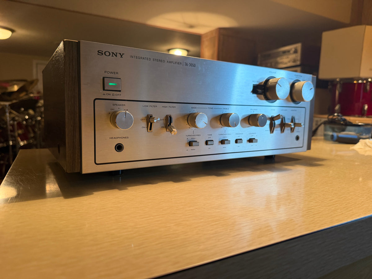 Sony TA-3650 Stereo Integrated Amplifier Japan 55 WPC Vintage Silver Serviced🎶