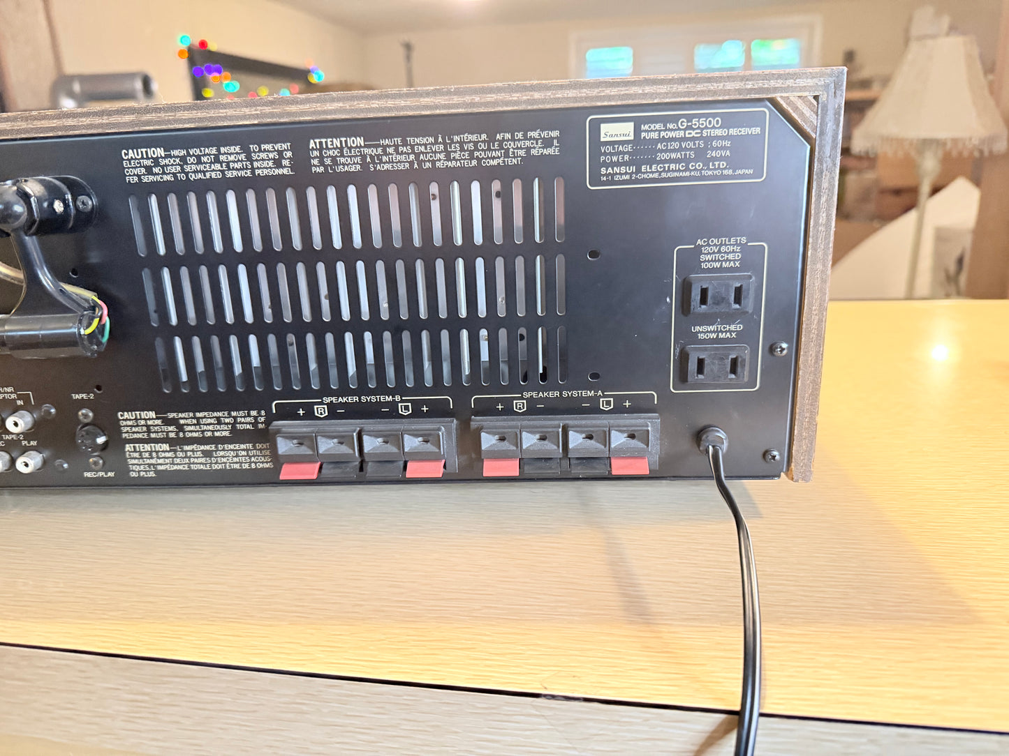 Sansui G-5500 Pure Power Amp Japan REFINISHED FULL FRESH SERVICE BULBS REPLACED!